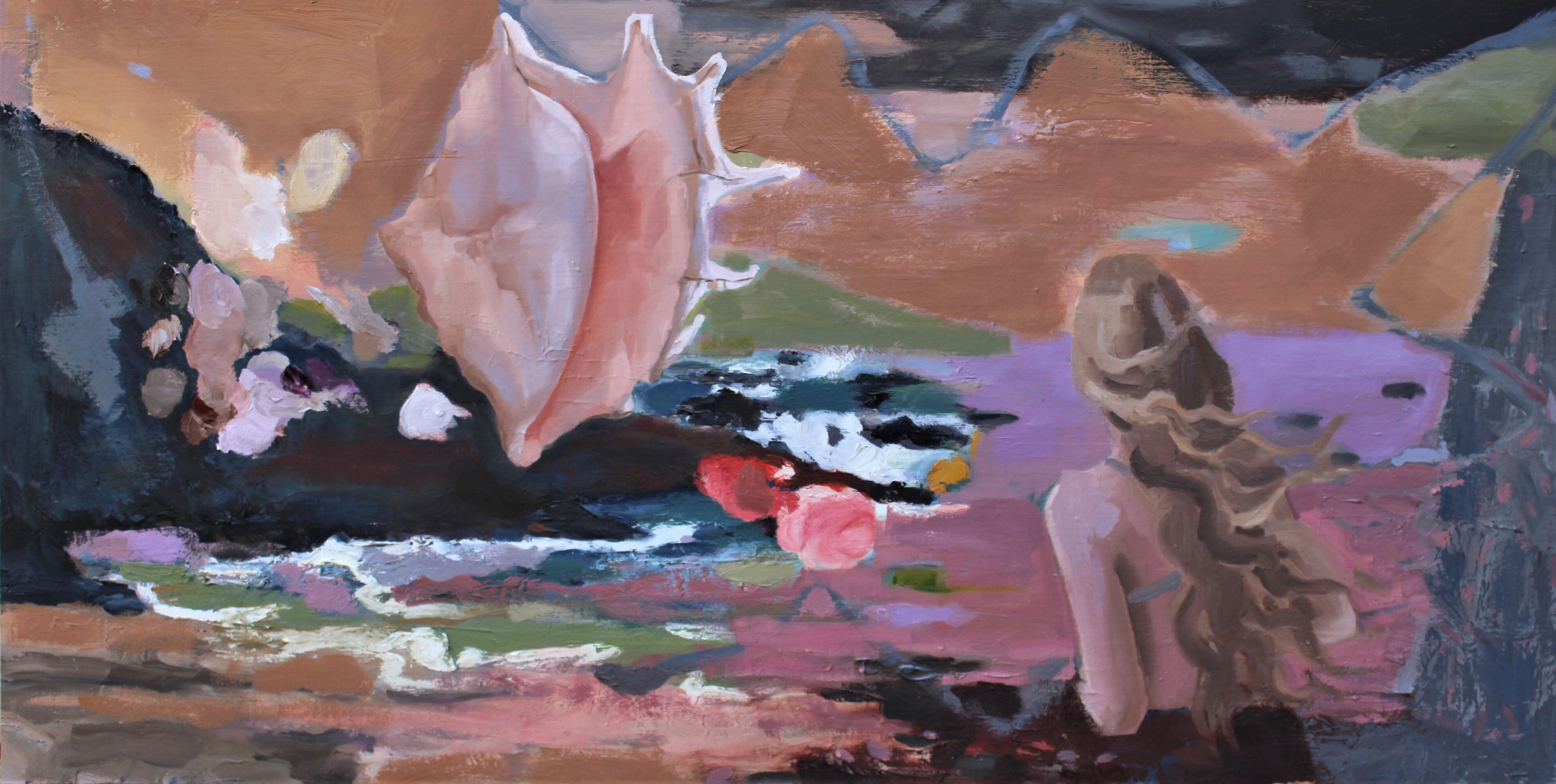 Patrice Wills_Breaking Free_Oil on wood_120 x 60cm