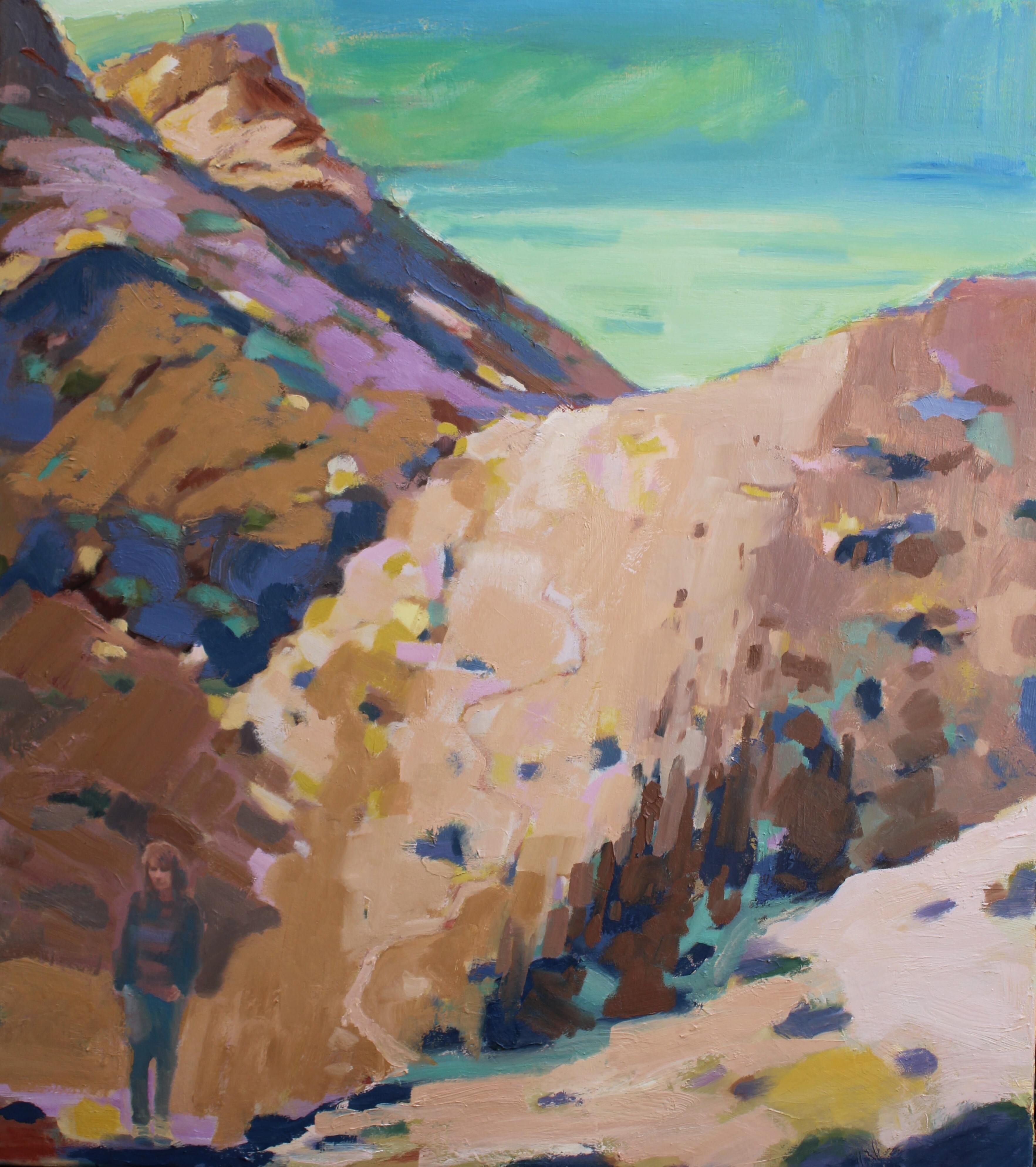 Patrice Wills_Getting Steep_oil on polyester_80 x 90cm 