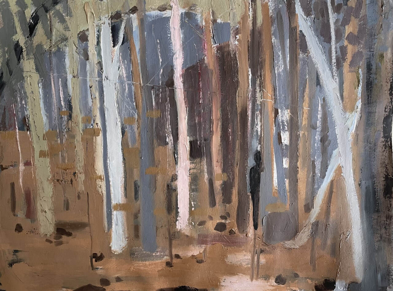 Hill End study Ghost Gums