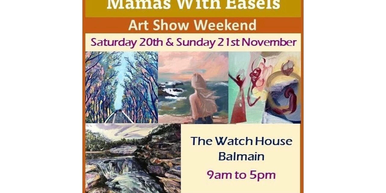 mamas with easels. 2 JPG