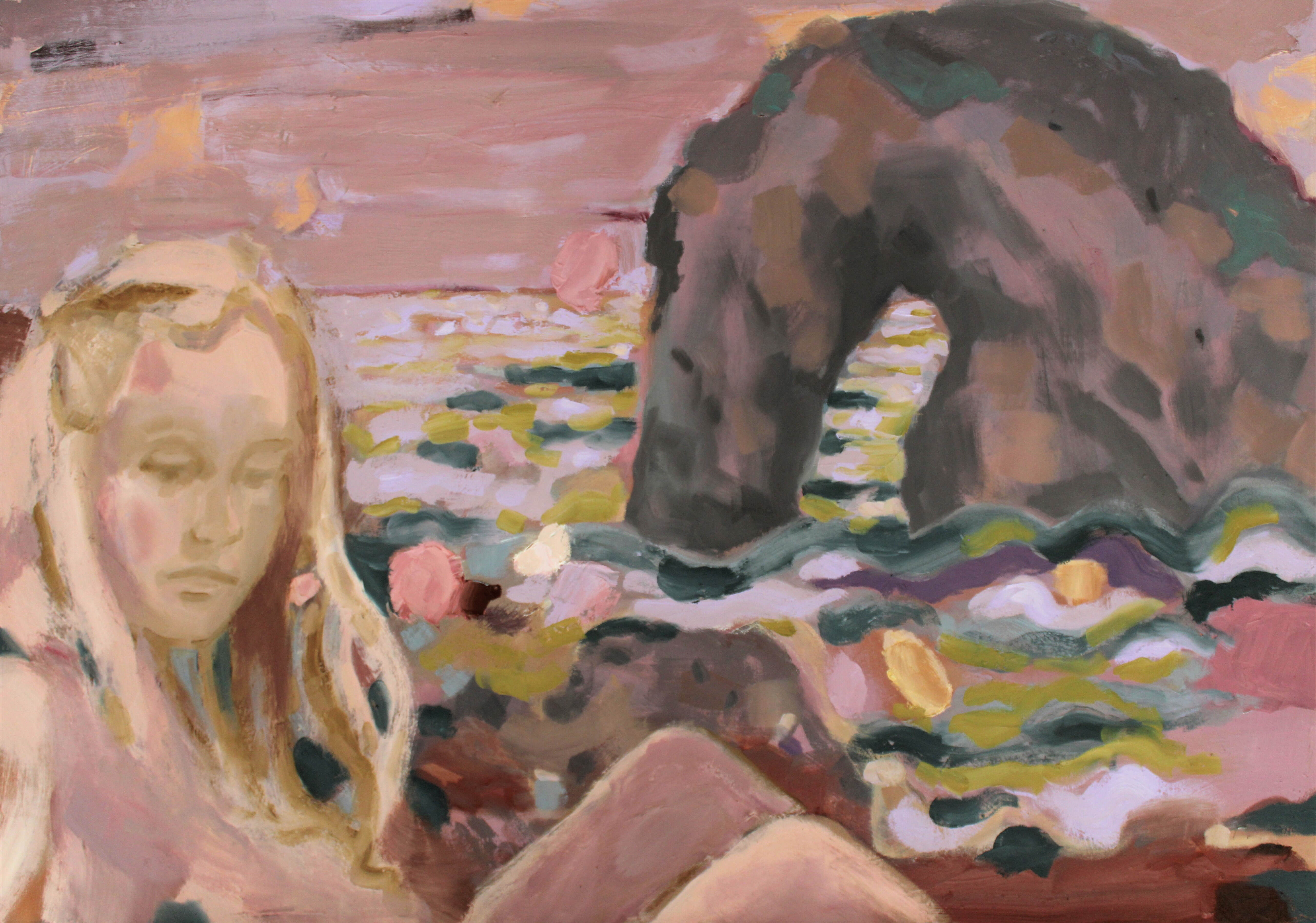 Patrice Wills_The Sea Carried My Thoughts_2021_oil on polyester_85 x 60cm