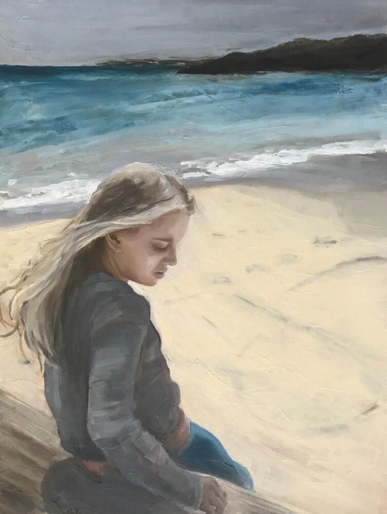 Young Woman on the Shore 1