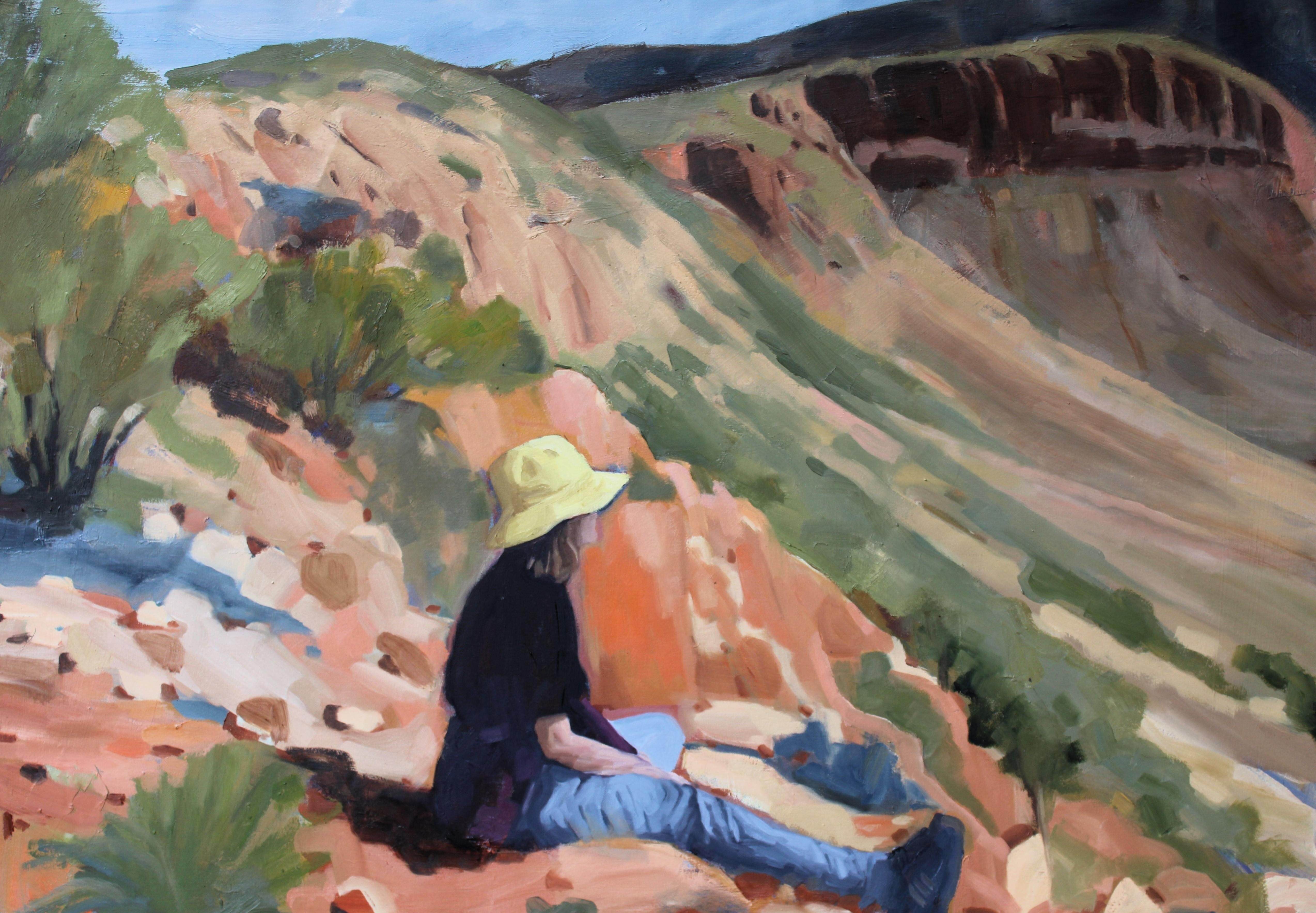 patrice wills_roomy and full_oil on polyester_93 x 66cm framed