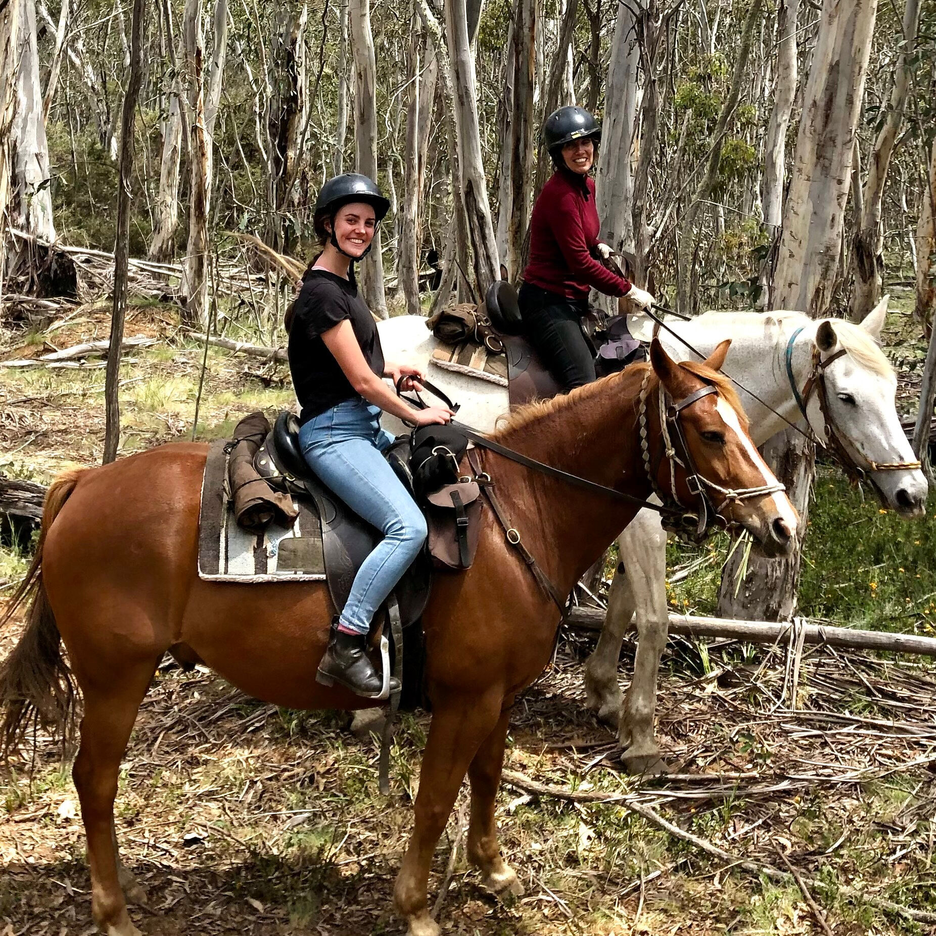 Horse riding Kosciuszko with my daughter