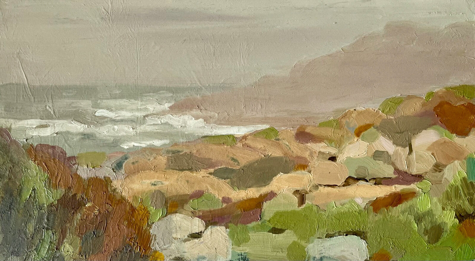 Patrice Wills_Tathra (Beautiful Country)_9x5inch_oilonboard