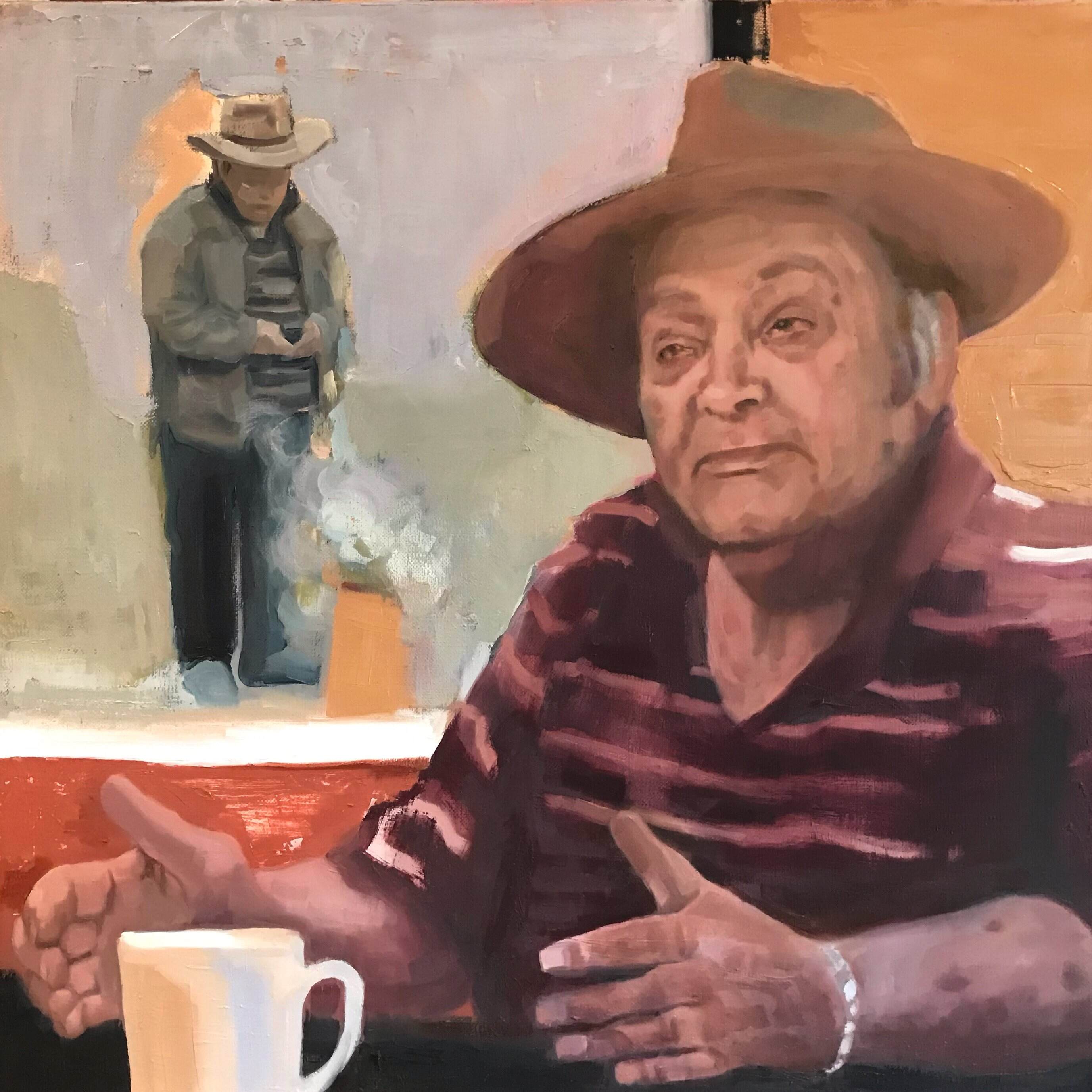 Fire Bucket - portrait of Uncle Wes Marne