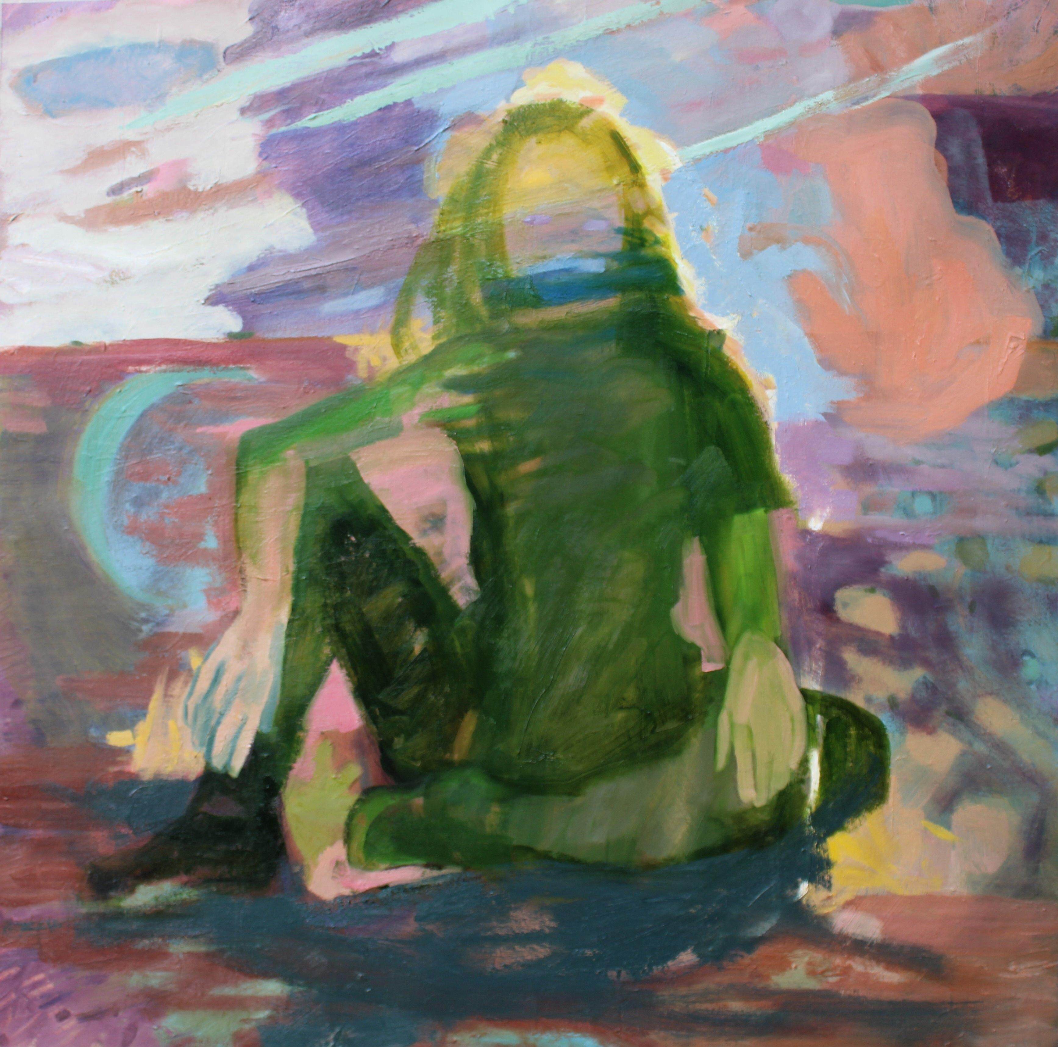 Patrice Wills_In the Elements_oil on polyester_83 x 83cm 