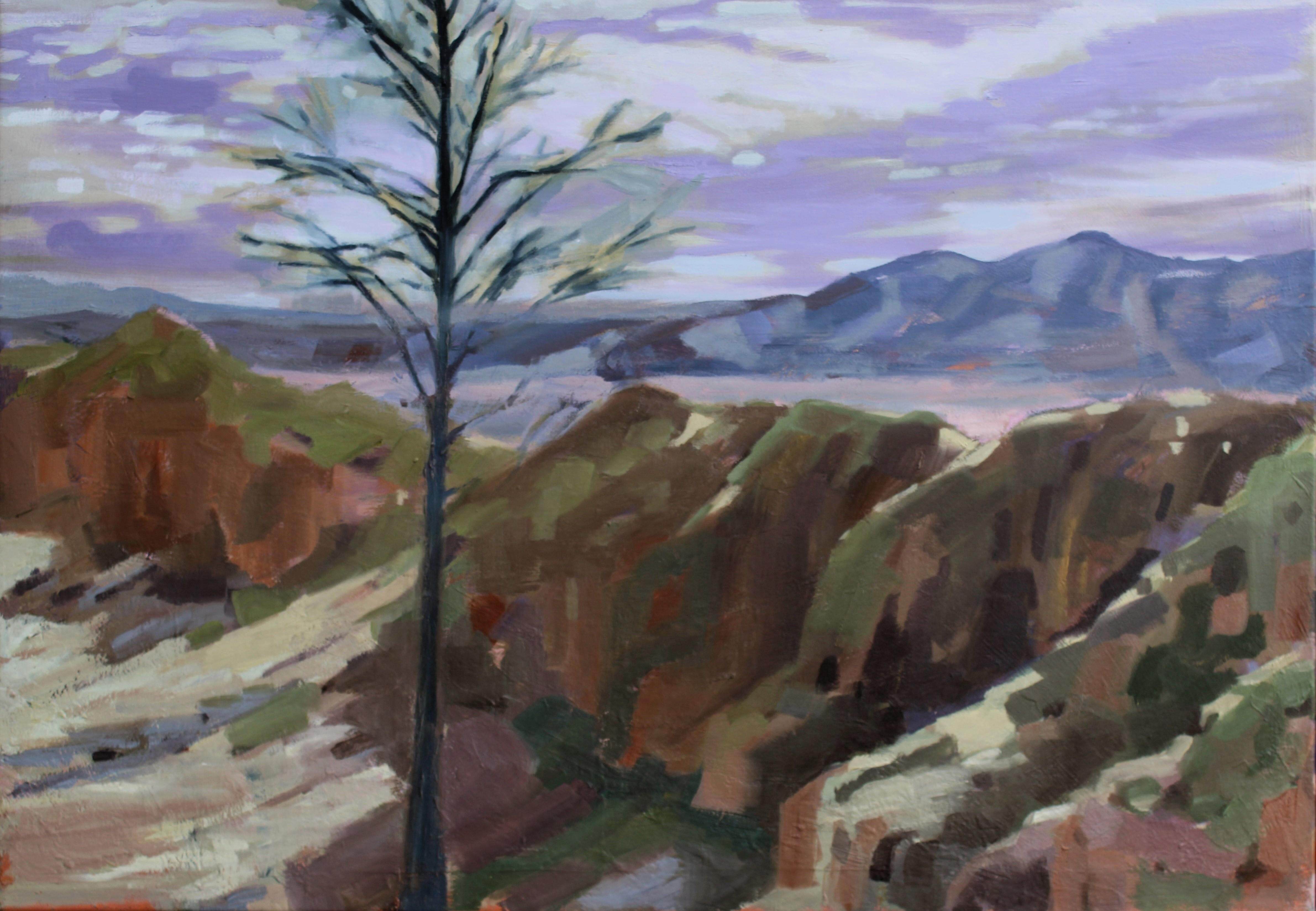 Patrice Wills_Higher Ground_oil on polyester_93 x 66cm framed