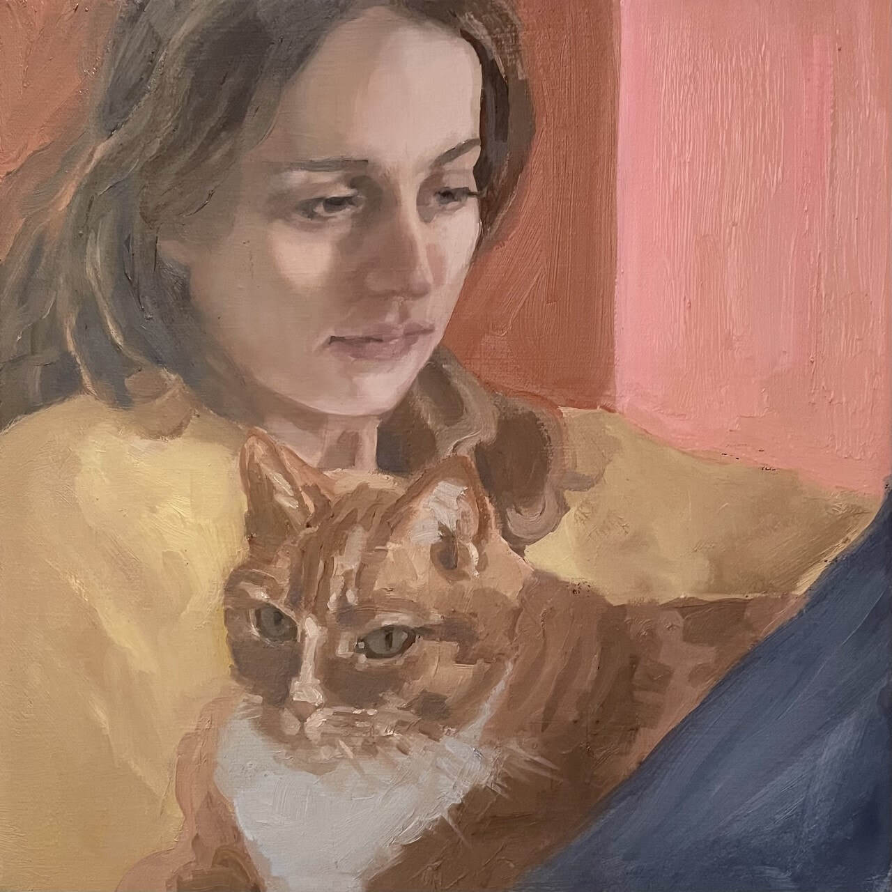 Girl with a Cat