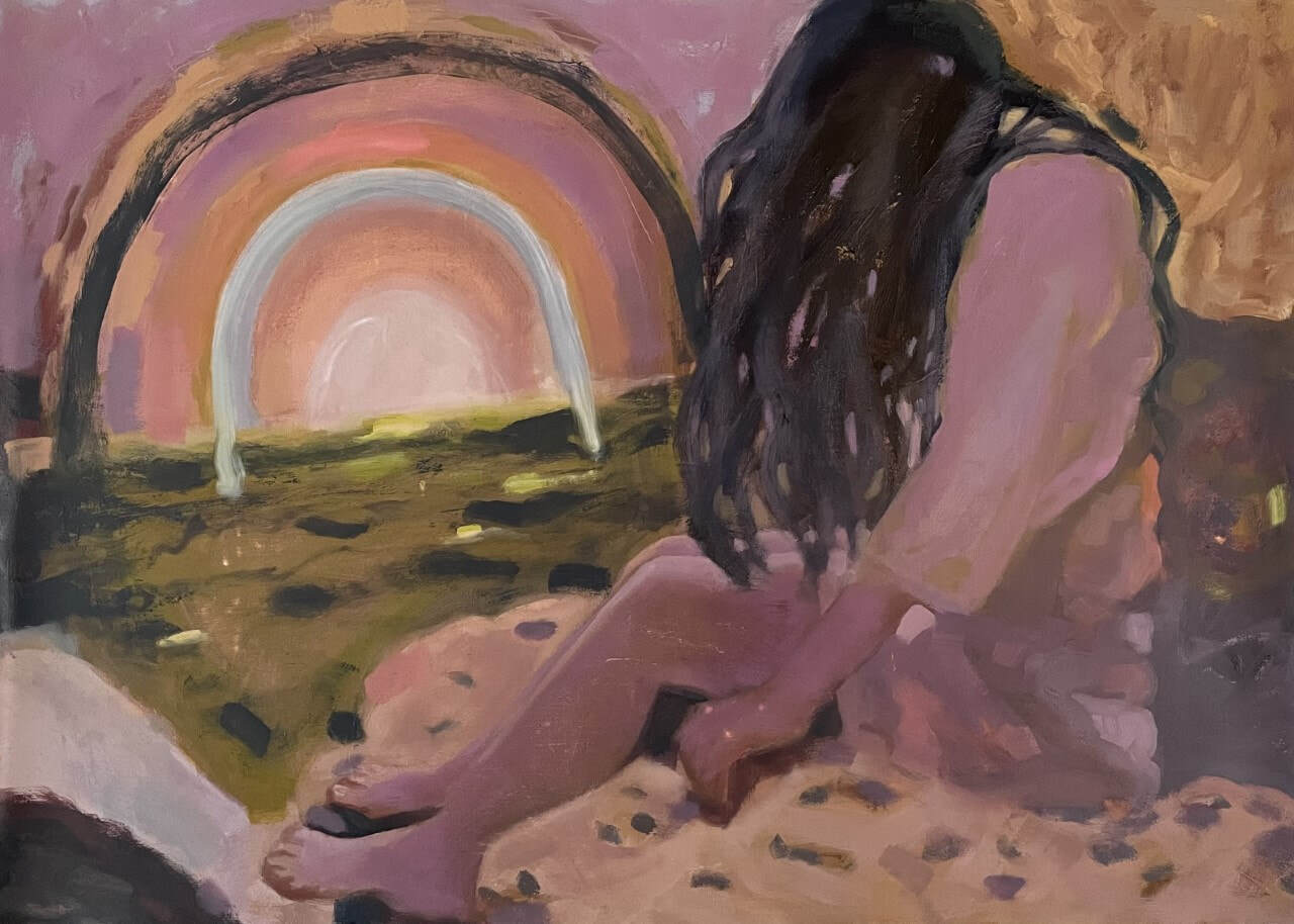 Patrice Wills_The Healing World_2021_oil on polyester_85 x 60cm