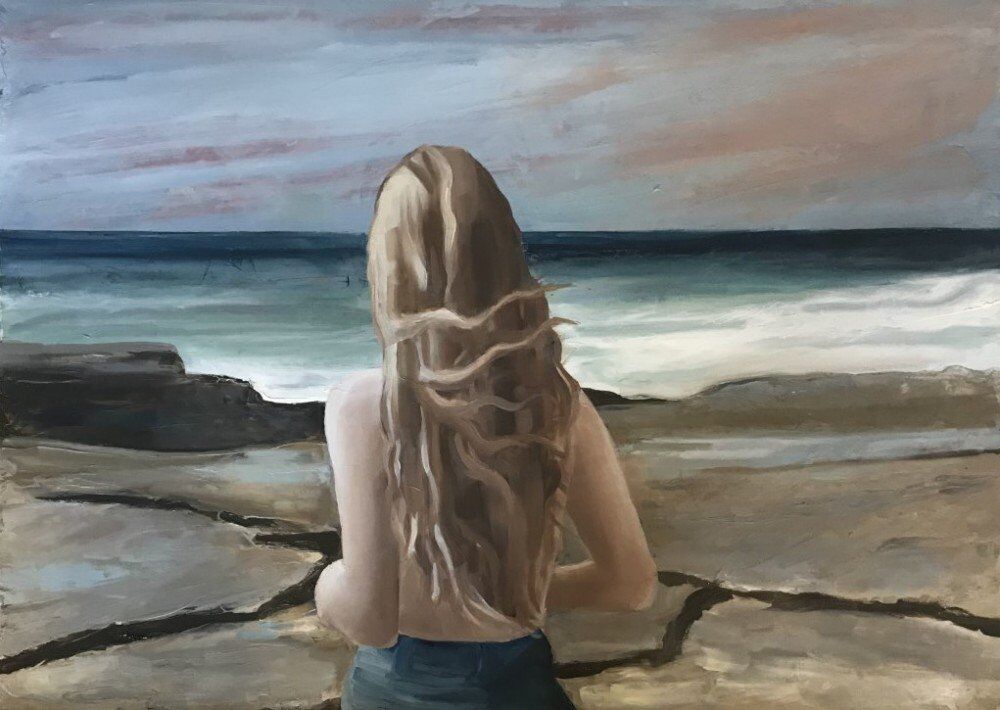 Young Woman on the Shore 2
