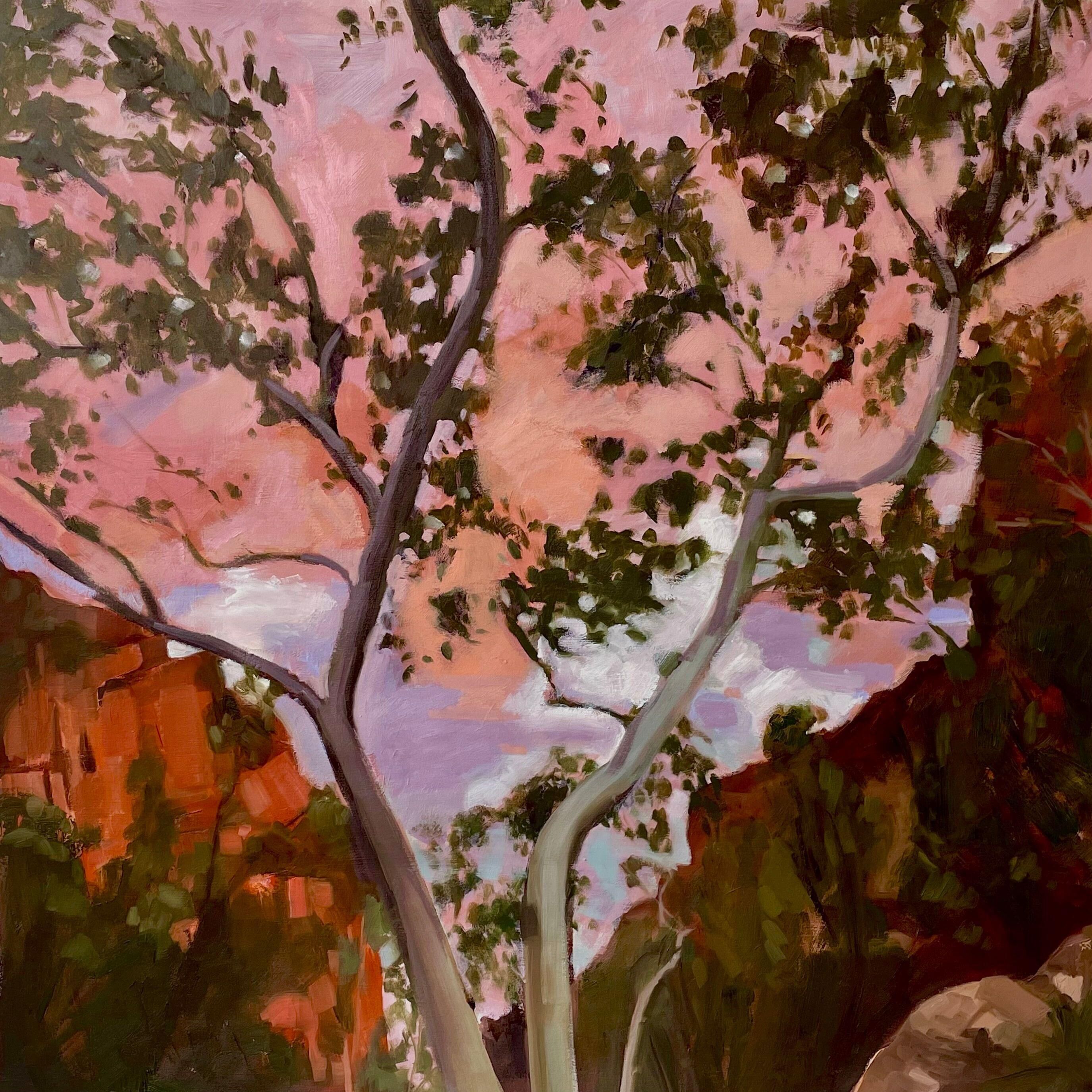 Patrice Wills_Making it Through_oil on polyester_80 x 80cm 
