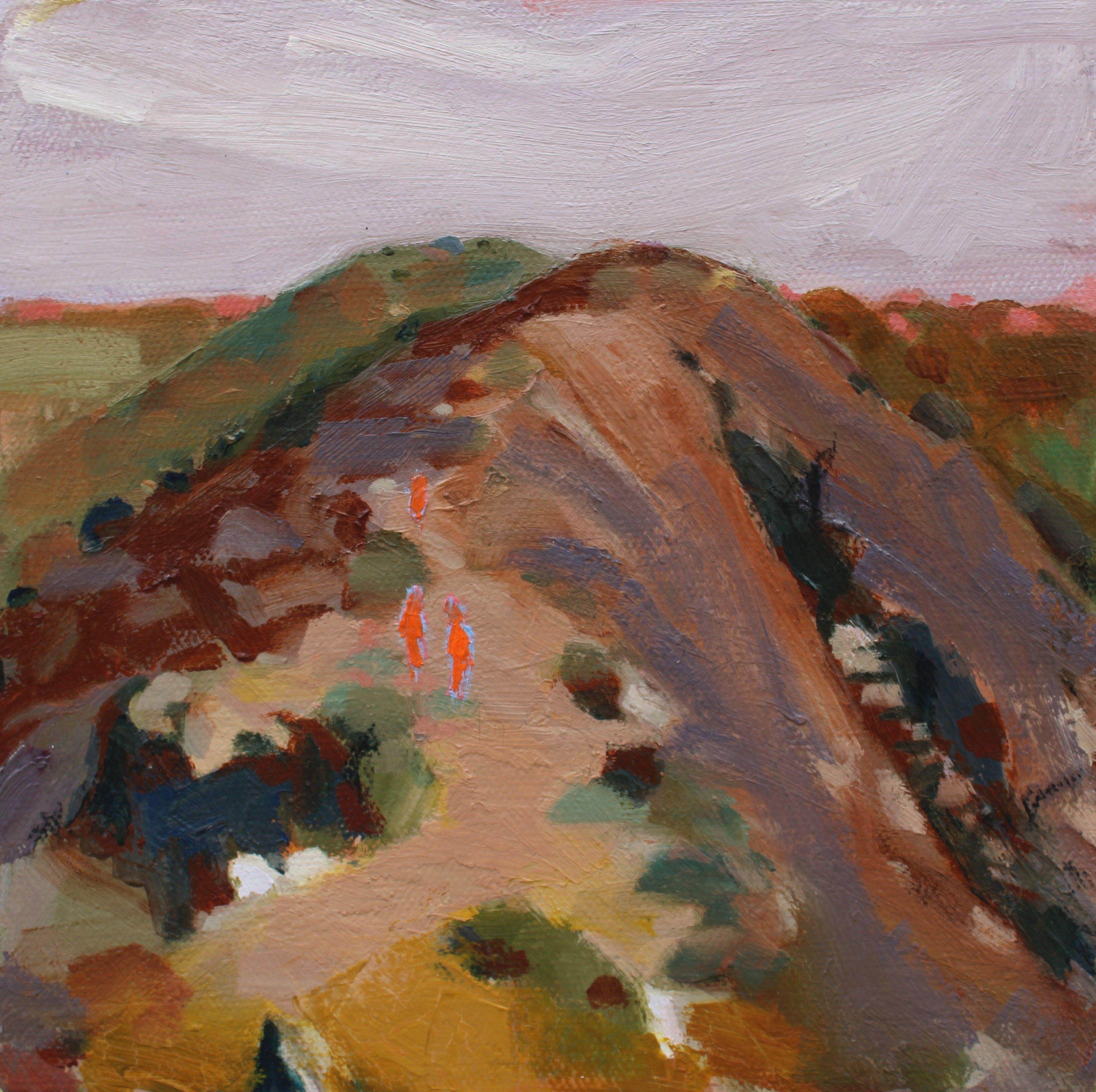 Patrice Wills_Spicy Hills no 2_oil on canvas_18 x 18cm