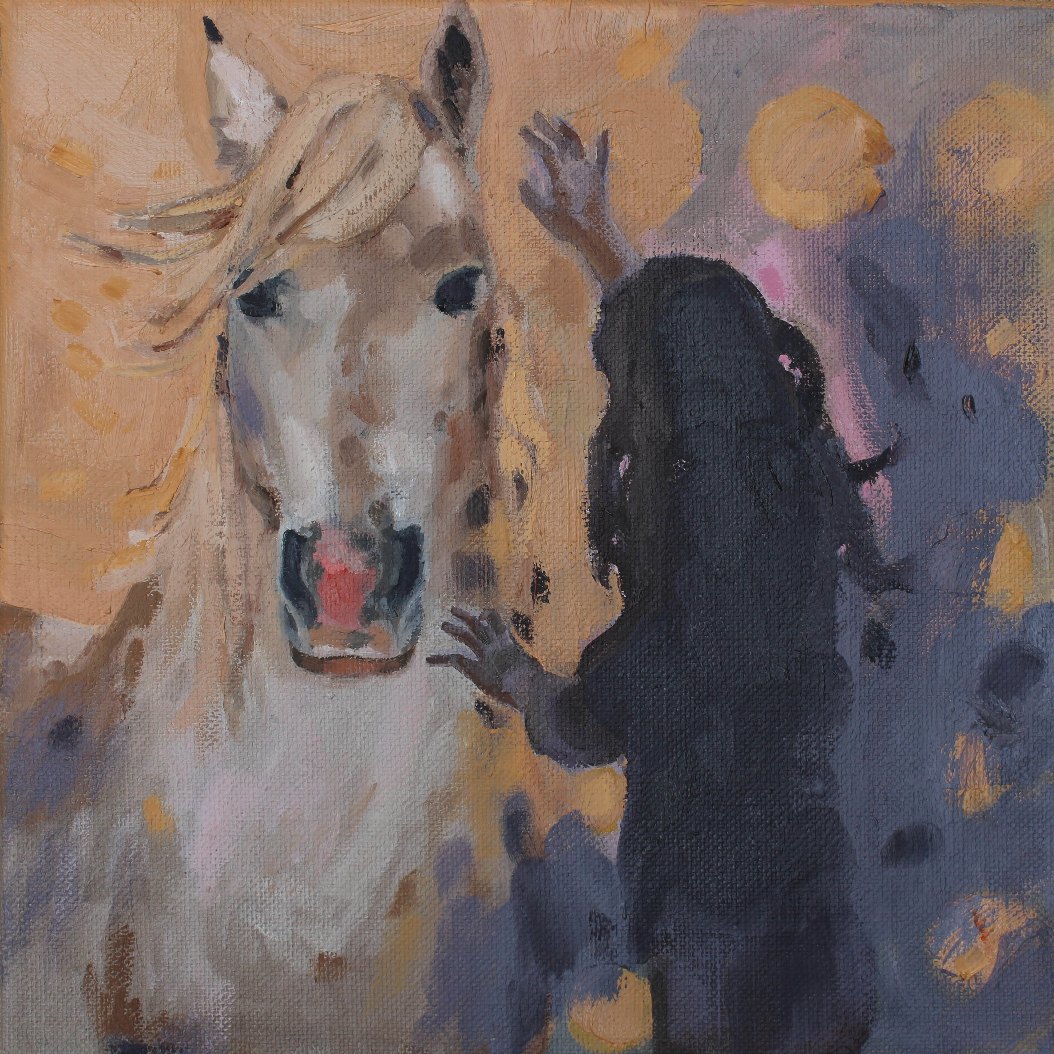 PatriceWills_Runaway_oil on linen_30cm x 30cm