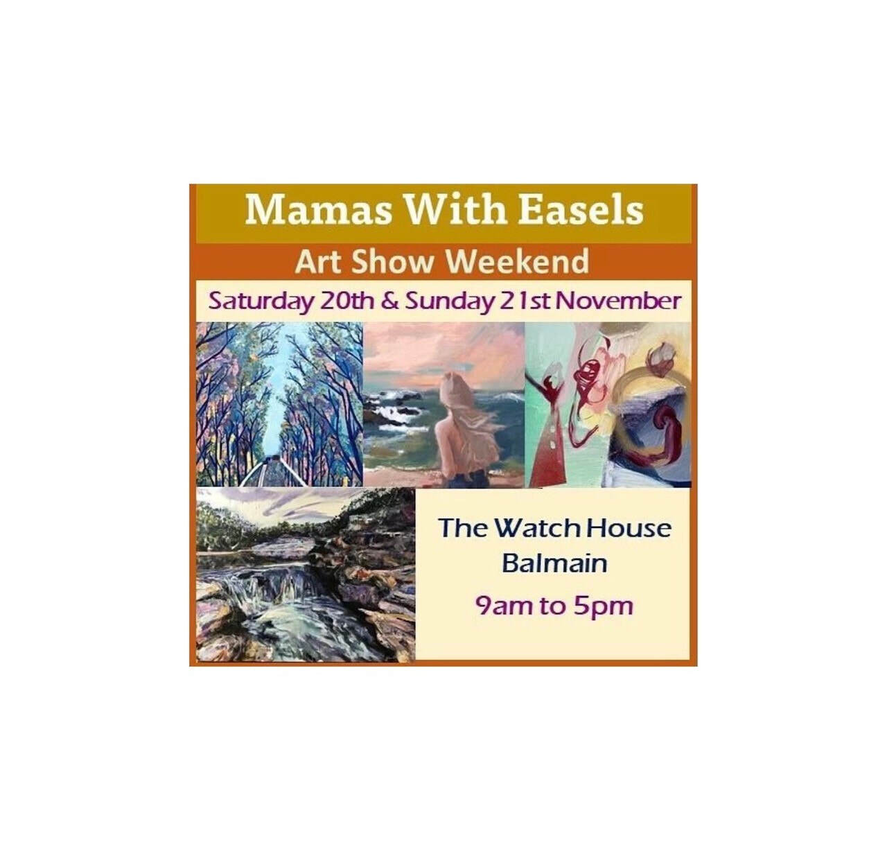 mamas with easels. 2 JPG