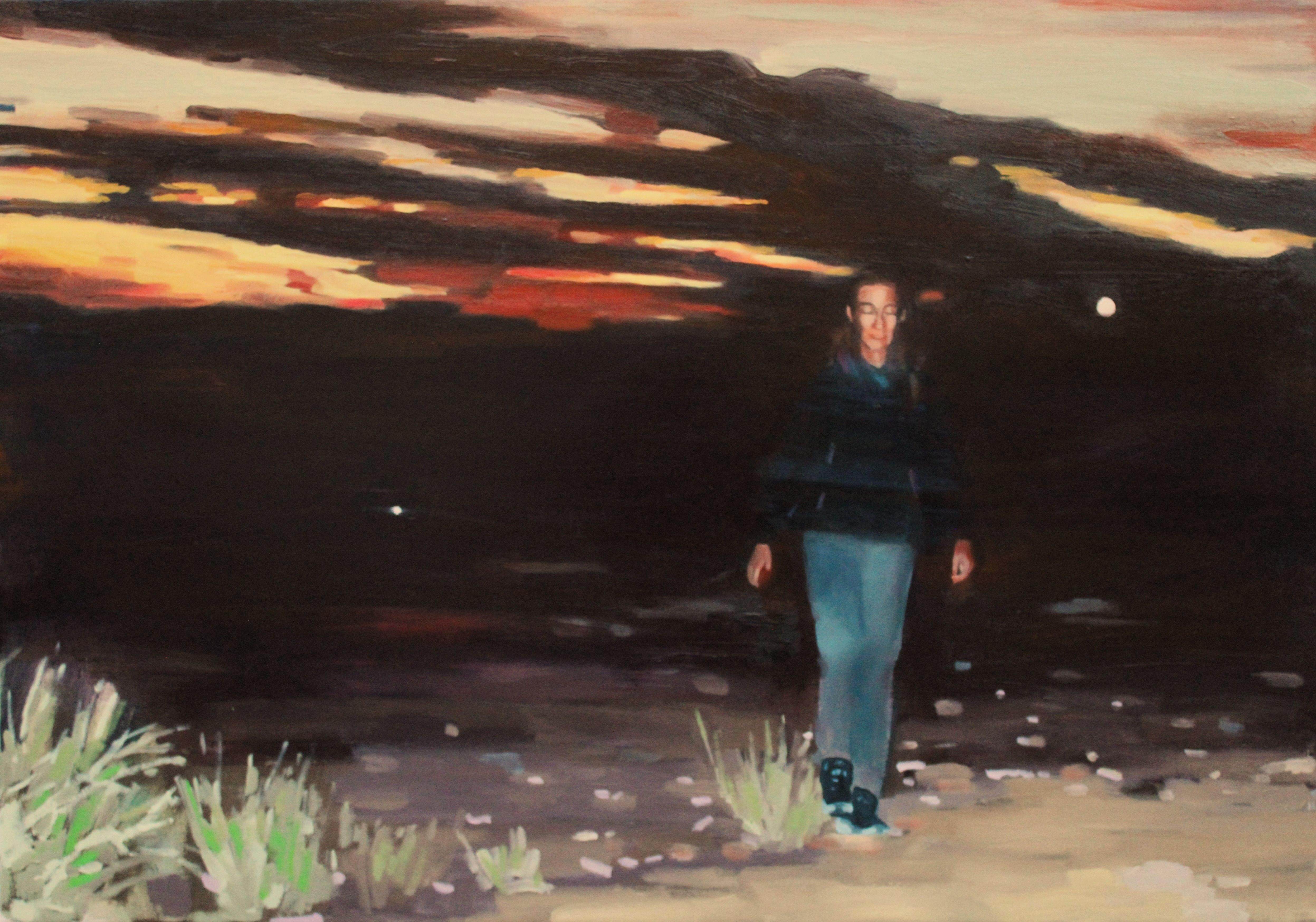 Patrice Wills_Dark Light_oil on polyester_90 x 63cm 