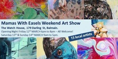 Mamas with Easels