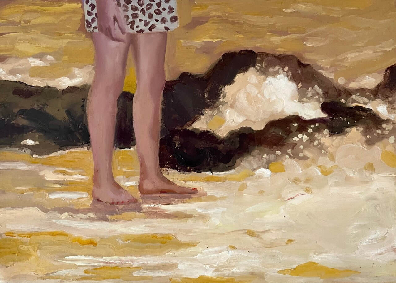 Patrice Wills_The Conscious Stand_2021_oil on polyester_85 x 60cm